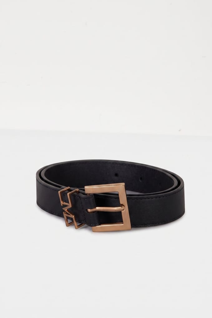 GUESS Logo Belt Jet Black A996 Größe: S | Gürtel Outlet | Damen | Schwarz