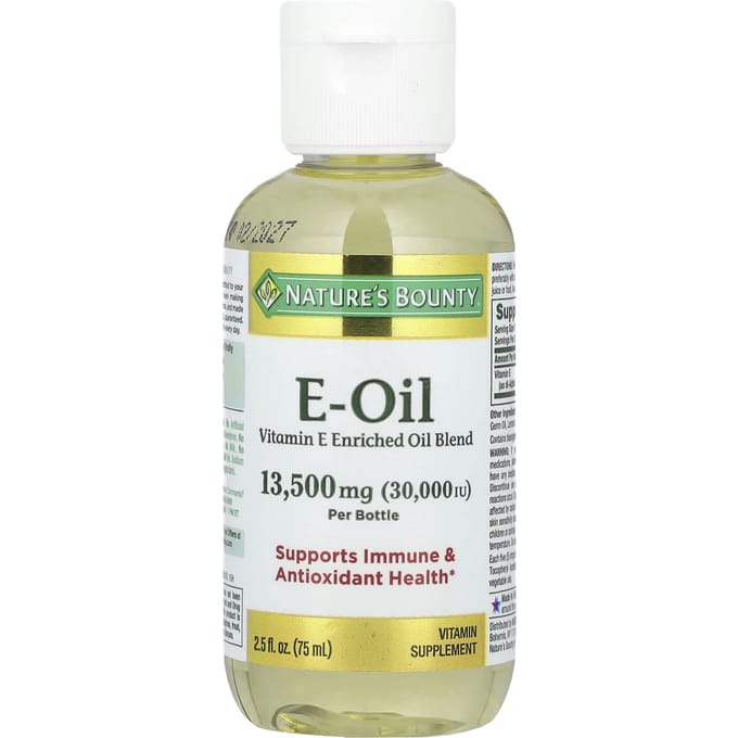 Nature'S Bounty, Huile de Vitamine E, 30 000 UI, 2,5 fl oz (74 ml)