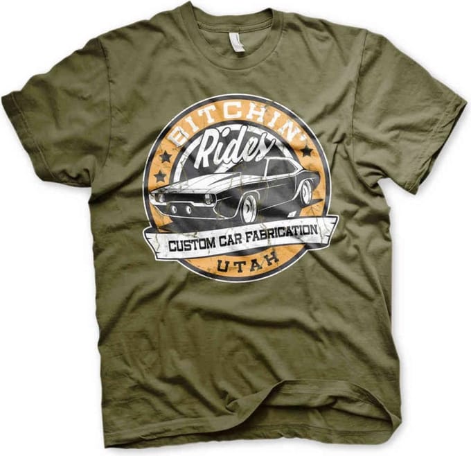 Bitchin' Rides Heren Tshirt -L- Utah Groen