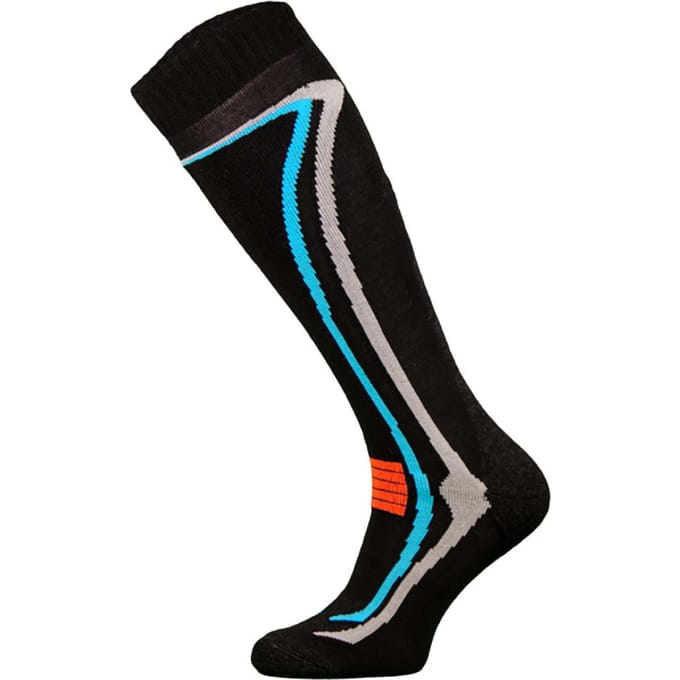 Comodo - Unisex Kniehoge Merino Wollen Skisokken - Zwart