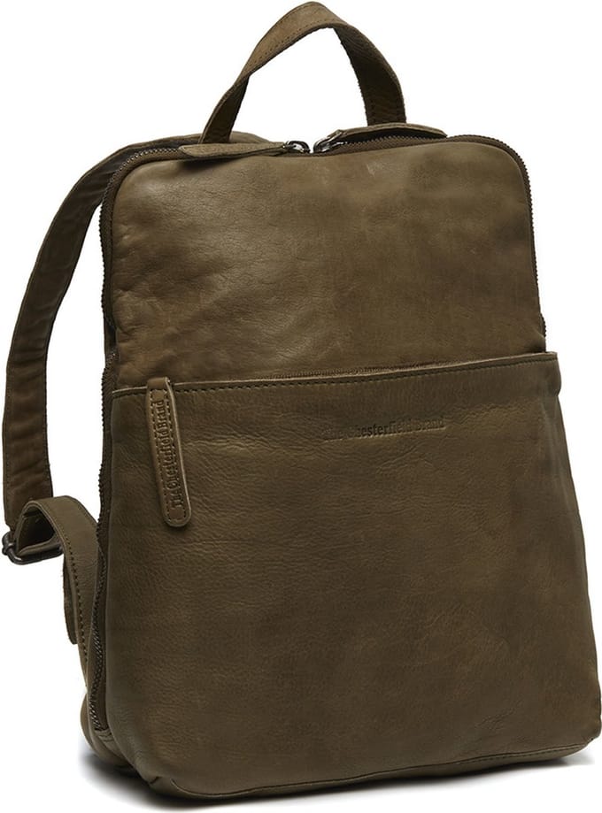 Chesterfield Waxed Pull Up Rugzak Bern Olive Green