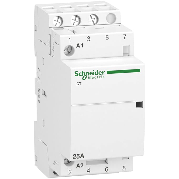 Schneider Electric ICT 25A 3P Modulaire Contactor 230V AC - A9C20833