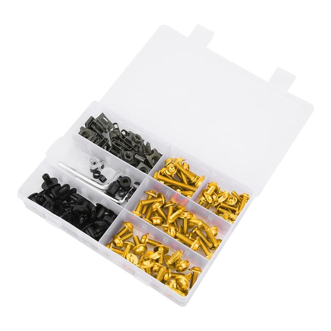198 stuks Set Windscherm Kuip Schroeven M5 M6 Bouten Kit Motorfiets Accessoire