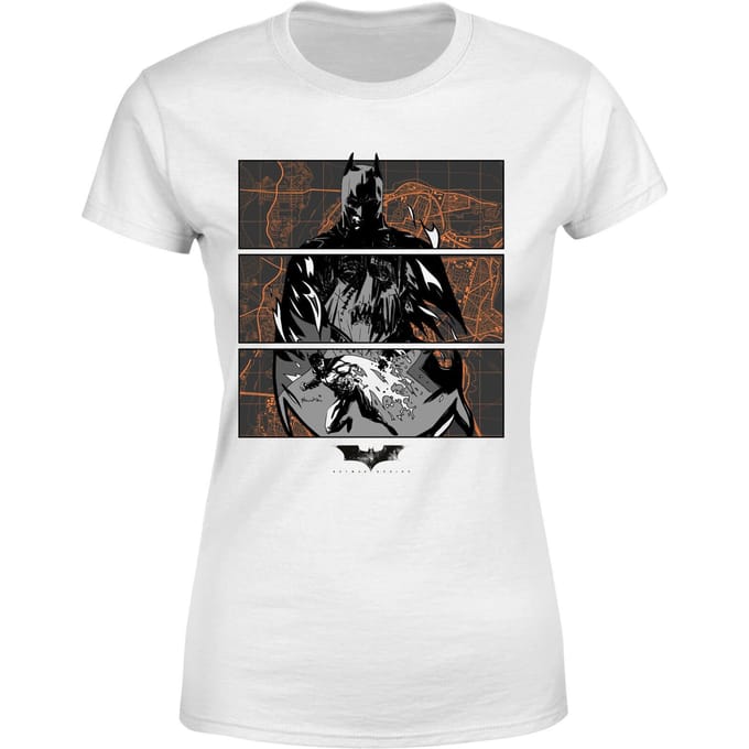 Batman Begins Gotham City Defender Dames T-Shirt - Wit - S