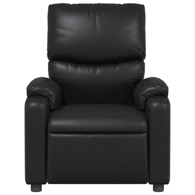 vidaXL - Fauteuil - verstelbaar - kunstleer - zwart