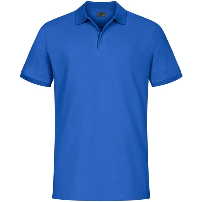 Herenpolo 'Promodoro' met korte mouwen Cobalt Blue - S