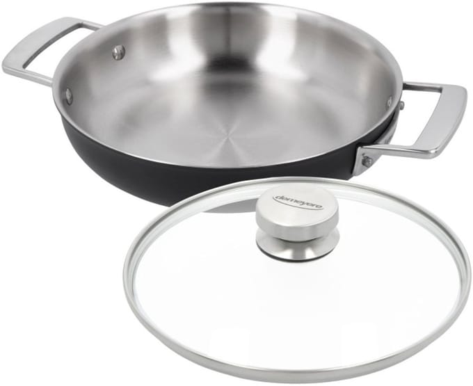 Demeyere Black 5 Multifunction Koekenpan - 24cm Met Glazen Deksel