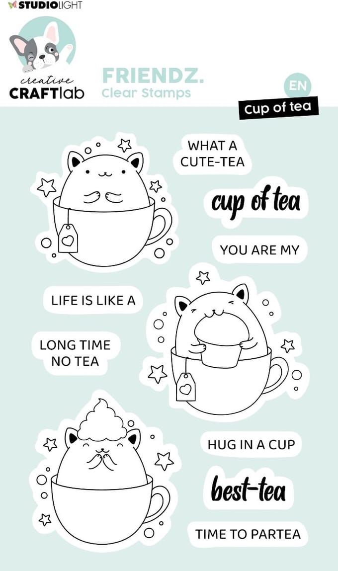 Clear stamps Cup of tea - Friendz nr. 553