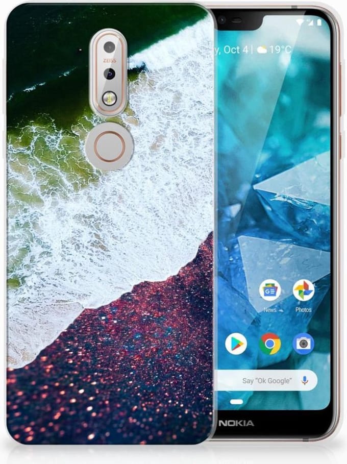Nokia 7.1 TPU Hoesje Sea in Space