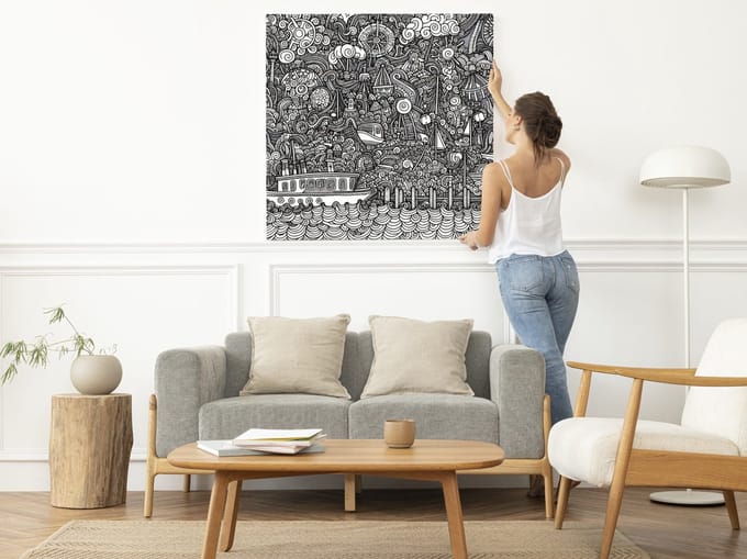 Kunstprint | Wanddecoratie | Canvas | 100 × 100 cm