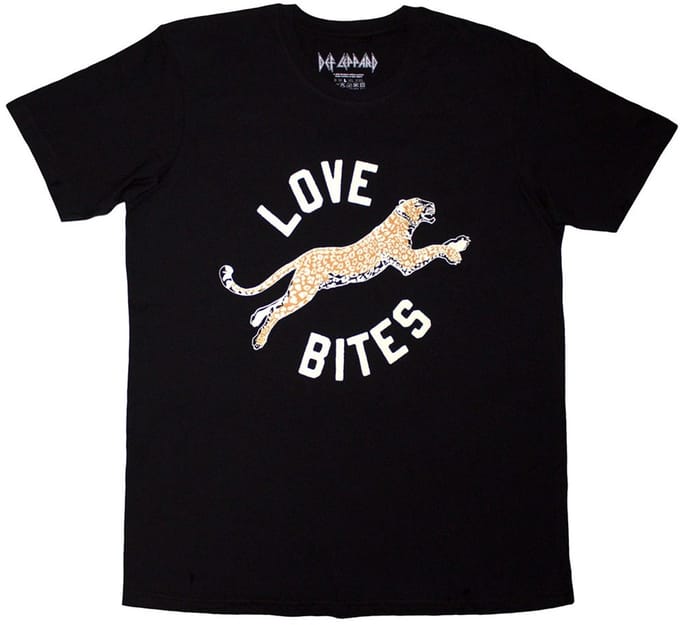 Def Leppard - Love Bites Leap Heren T-shirt - M - Zwart