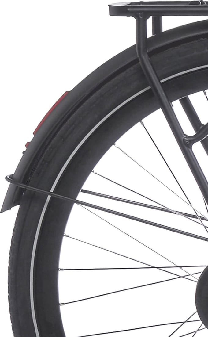 Cortina Spatbord achter 28 E-Nite pling black graphite matt