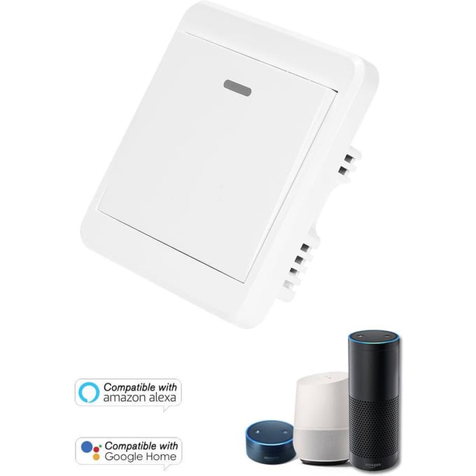 SONOFF – bouton de sortie de porte WiFi, 433MHz, interrupteur poussoir sans fil pour serrure de porte électronique, NO COM without remote control blanc