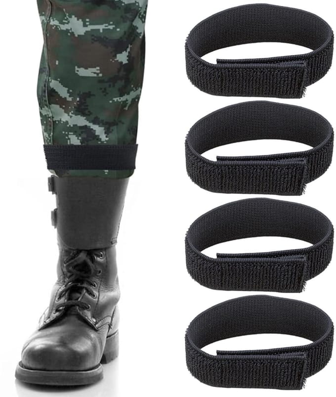 Dailygoods- Broekklem 4 stuks - Elastische Klittenband - Broekklemmen