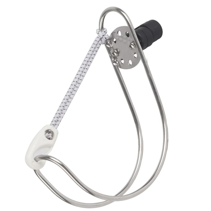 4.5in Roestvrij Staal Reddingsboei Ring Beugel Hoefijzer Houder voor Marine Boot Schip gray