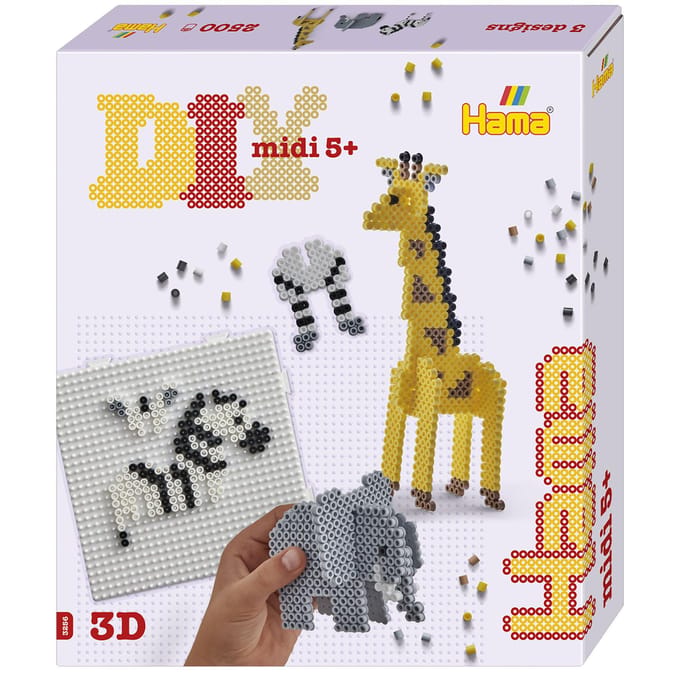 Hama - Strijkkralen - 2500 stuks 3D Safari