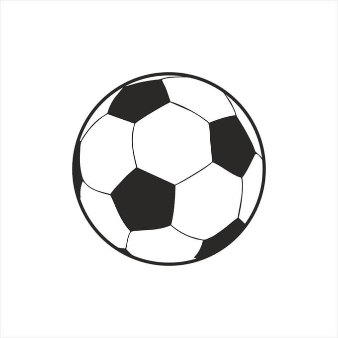 Sluitstickers - 250 stuks - Voetbal - Sluitzegels - Wit-Zwart - Etiketten - O35mm