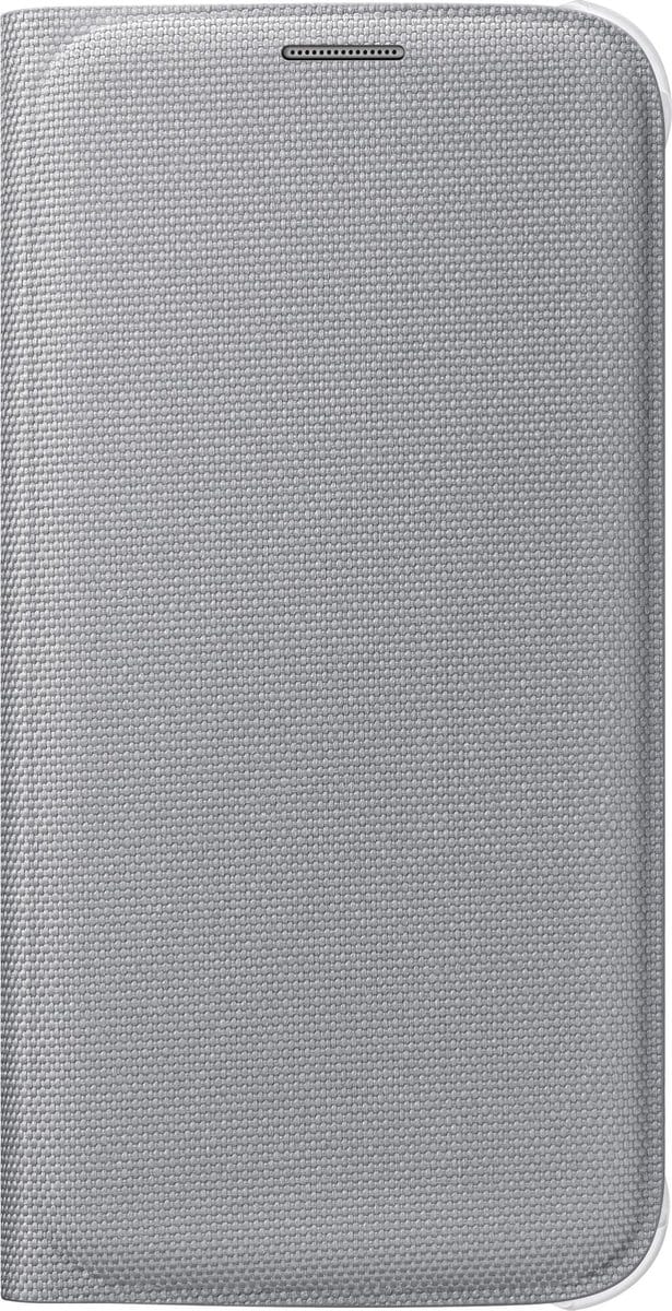 Samsung Galaxy S6 Flip Wallet Canvas - Zilver