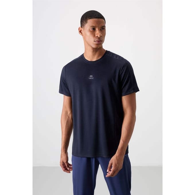 Heren Effen Crew Neck Korte Mouw T-Shirt