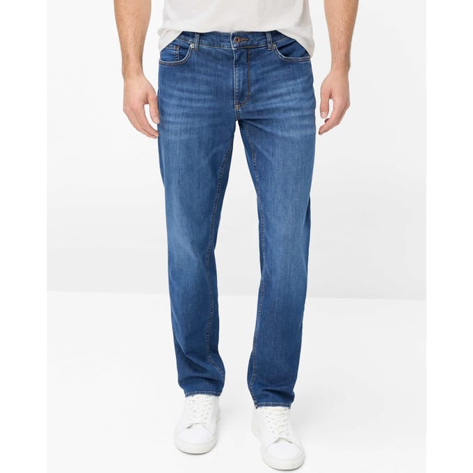 Brax Heren Jeans  Style COOPER, denim blauw regular, maat 50/34