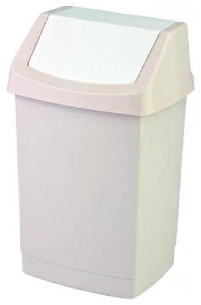Curver Click-It - Prullenbak - 25L - Beige - Swingdeksel