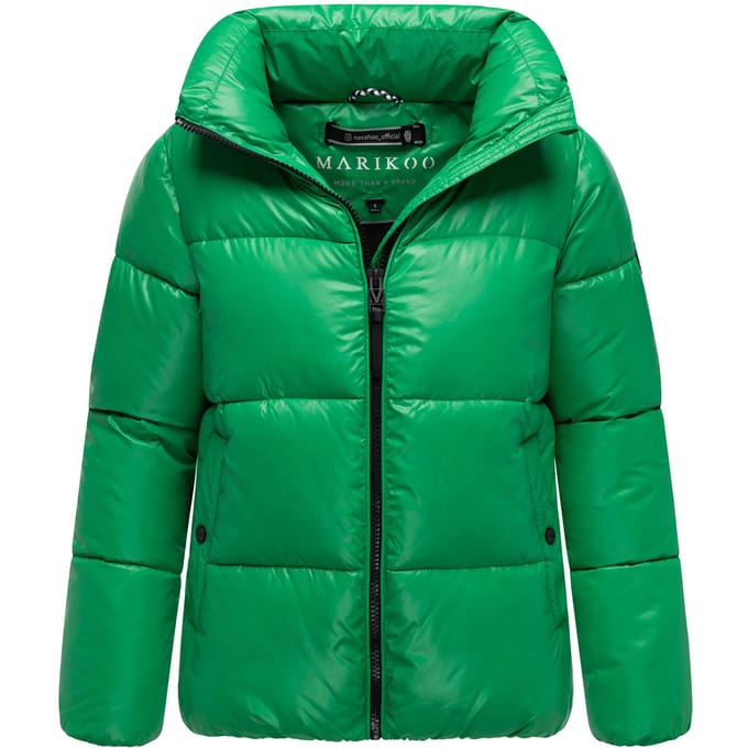 Marikoo dames winterjas Hazalee in puffer-stijl met glanzende look