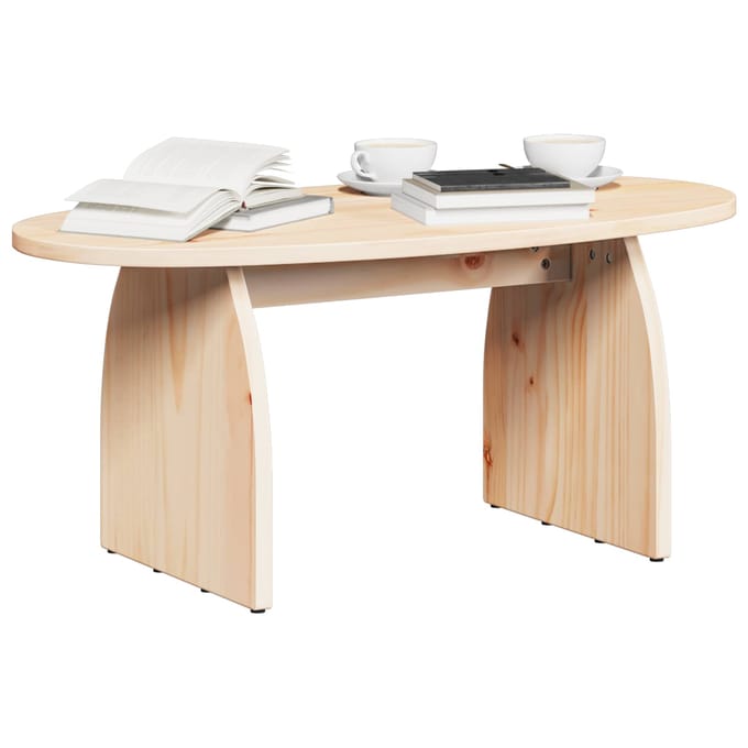 vidaXL - Salontafel - Bruin - 80 - x - 40 - x - 35 - cm - Massief - grenenhout