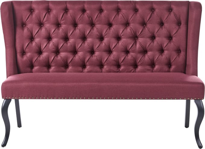 TORSBY - Tweezitsbank - Donkerrood - Polyester
