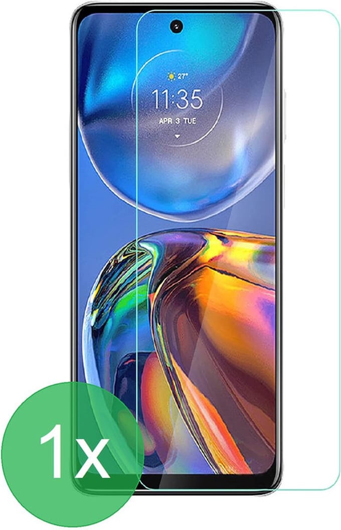 Geschikt Voor: Motorola Moto E32 Screenprotector 1x - screen protector - glas - bescherm - beschermglas - ZT Accessoires