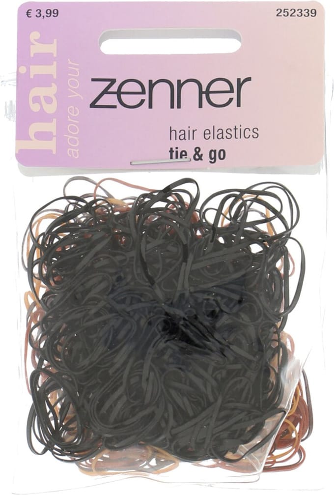 Zenner Elastieken Rubber in Etui Zwart en Bruin - 500 stuks