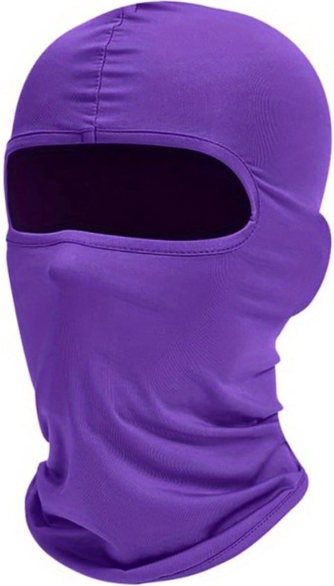 Scoby - Helmmuts - Bivakmuts - Gezichtsmasker - Balaclava - One Size - Paars