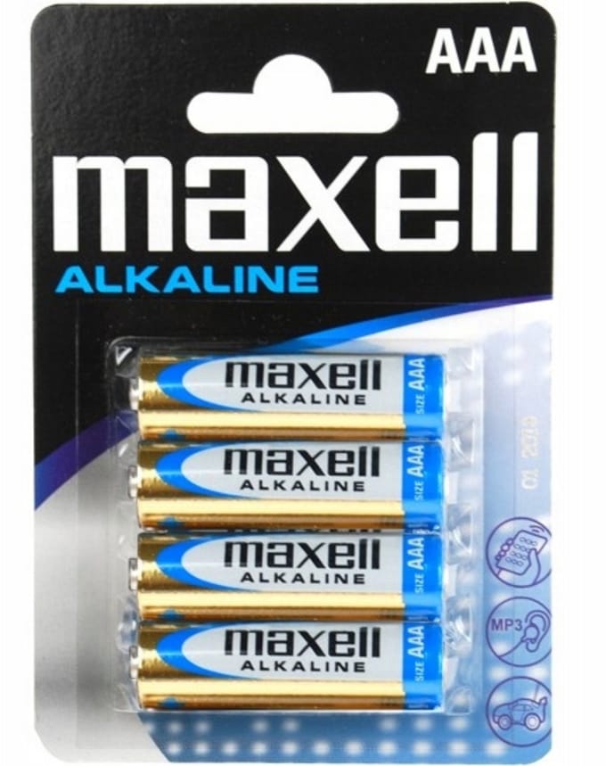 Maxell Batterij - Alkaline AAA - 4 Pack