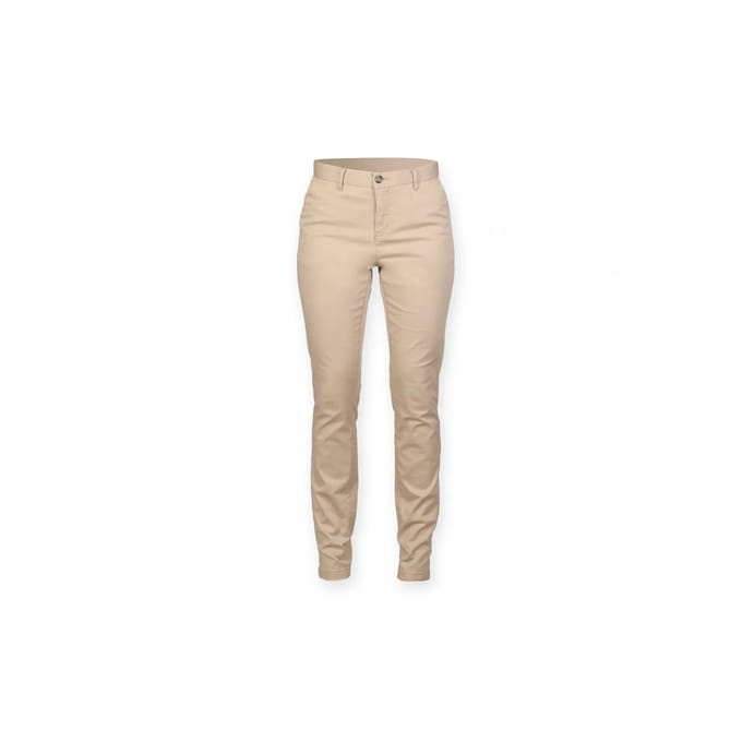 Dames stretch chino broek Front Row