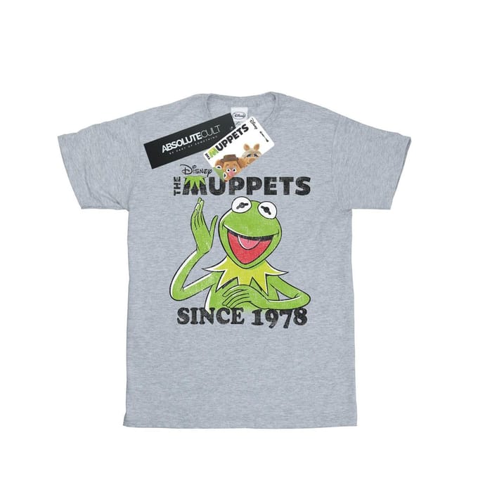 Disney Heren The Muppets Kermit sinds 1978 T-Shirt (Heide Grijs)