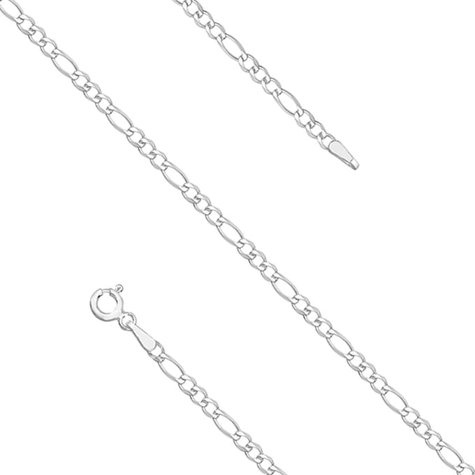Zilveren ketting figaro schakel