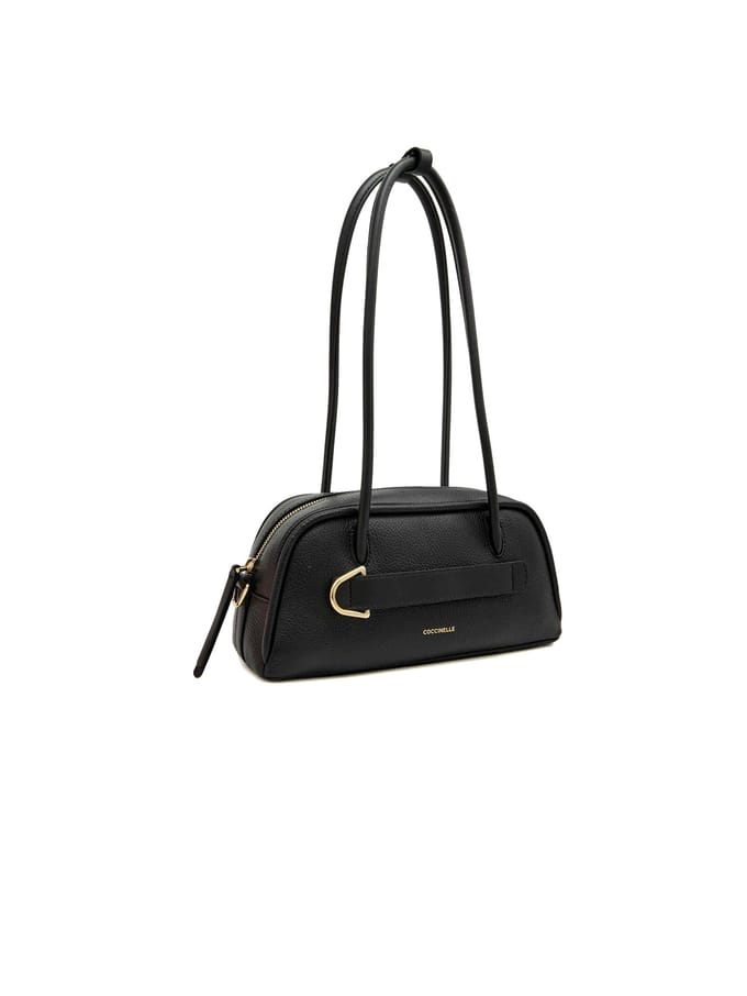Coccinelle Paki Schoudertas Leder 30 cm - Dames - noir-noir