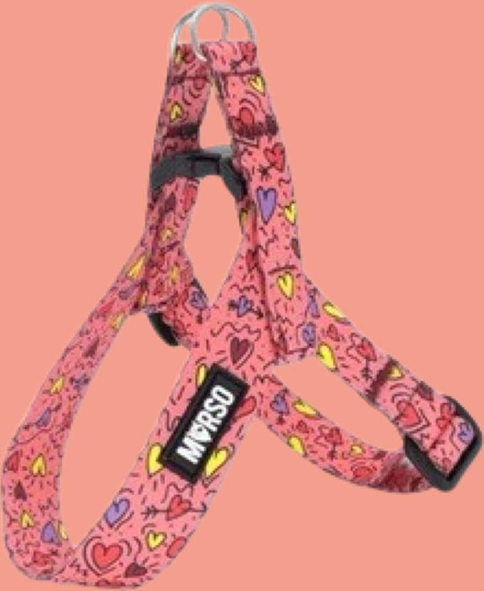Morso - Mini Hondentuig Verstelbaar Gerecycled Pink Think Roze