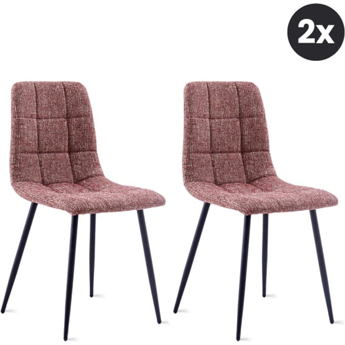 Multifurn 2x eetkamerstoel yerevan rood