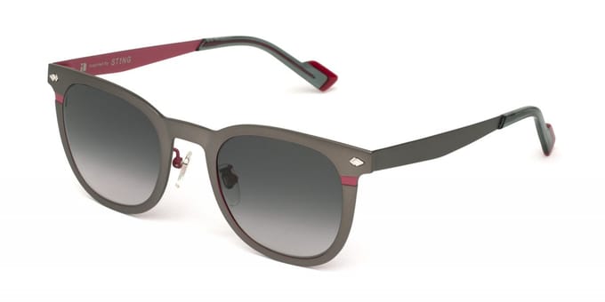 Sting SST522 Bachelite c/parti rosso 49/23/145 MAN Zonnebrillen