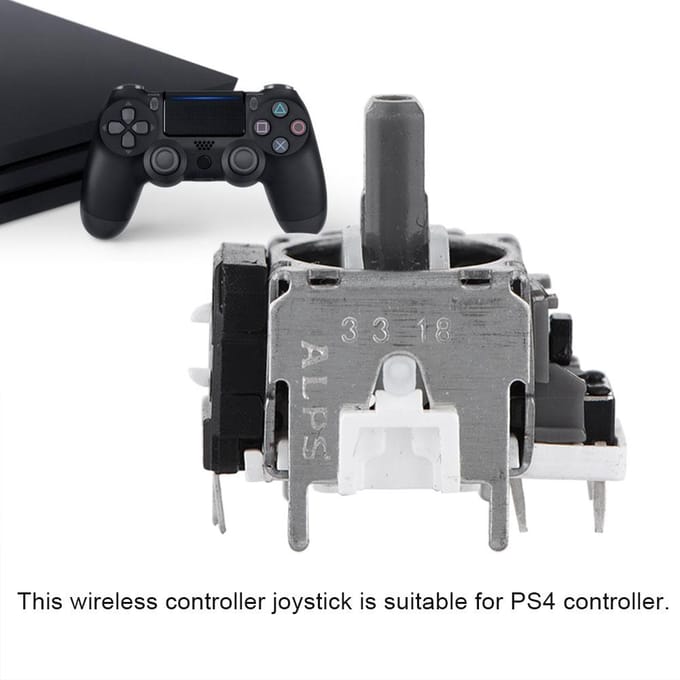Ensemble de 5 pièces Module de capteur analogique de joystick de manette 3D de remplacement pour PS4 gray