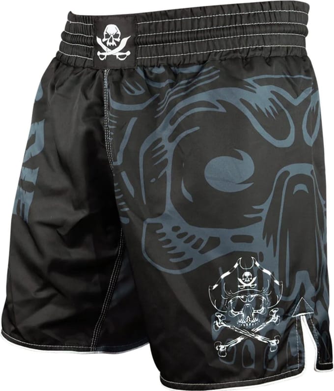 PRIDE or DiE Fightshorts Pirate V.2 Zwart Grijs - S - Jeans Maat 30