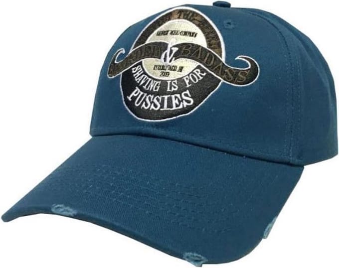 Lauren Rose - Bearded & Badass - Strapback Pet - One Size - Blauw - Baard