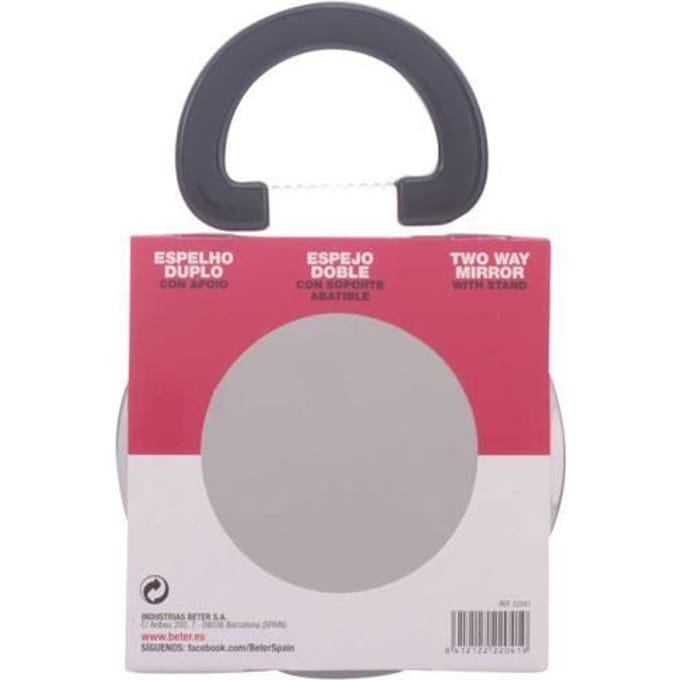 Dubbele Spiegel X2 Met Opklapbare Steun 12,5 Cm 1 St 1 pz