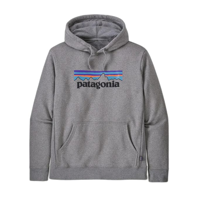 Patagonia P-6 Logo Uprisal Hoodie grijs