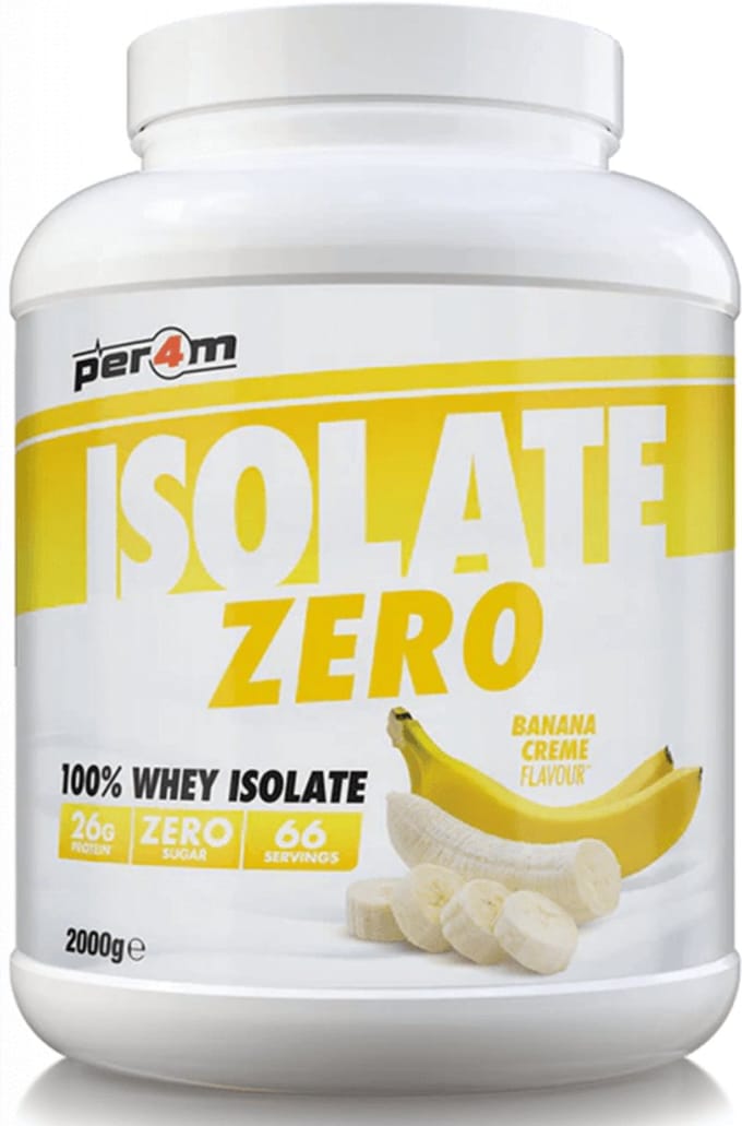 Per4m Whey Isolate Zero (2000g) Banana Creme - Eiwitten - Wei-eiwit isolaat