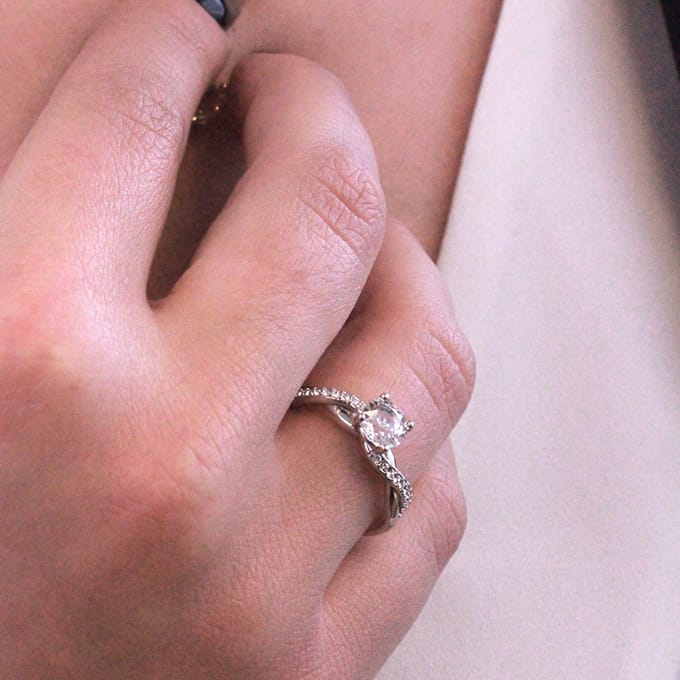 Eleanor Ring - Zilver en Kristal