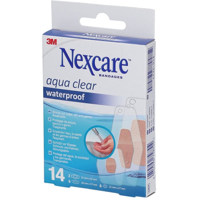 Nexcare Pleister Waterproof 3 Maten - 14 stuks