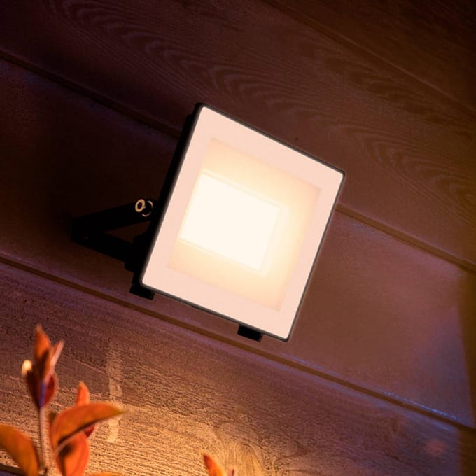 Philips Lois floodlight - UltraEfficient LED - Zwart - 15W - Helder warm licht; 3000K - Verstraler