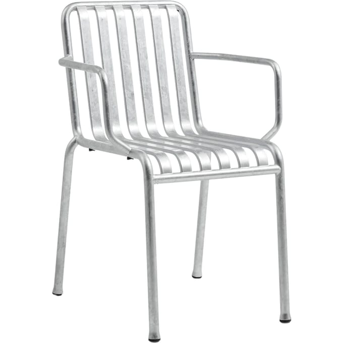 HAY - Palissade Arm Chair - verzinkt - zilver