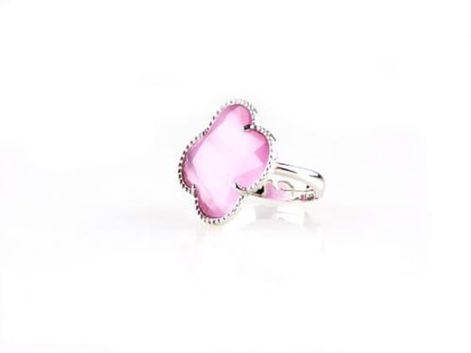 model Fiori ring in zilver roos